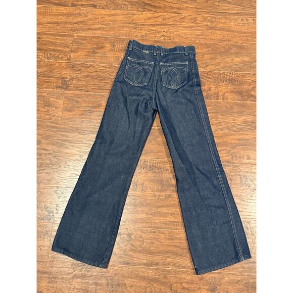 [Vintage] 1960s Dark Denim Youth Flare Leg Jeans - Picture 6 of 6